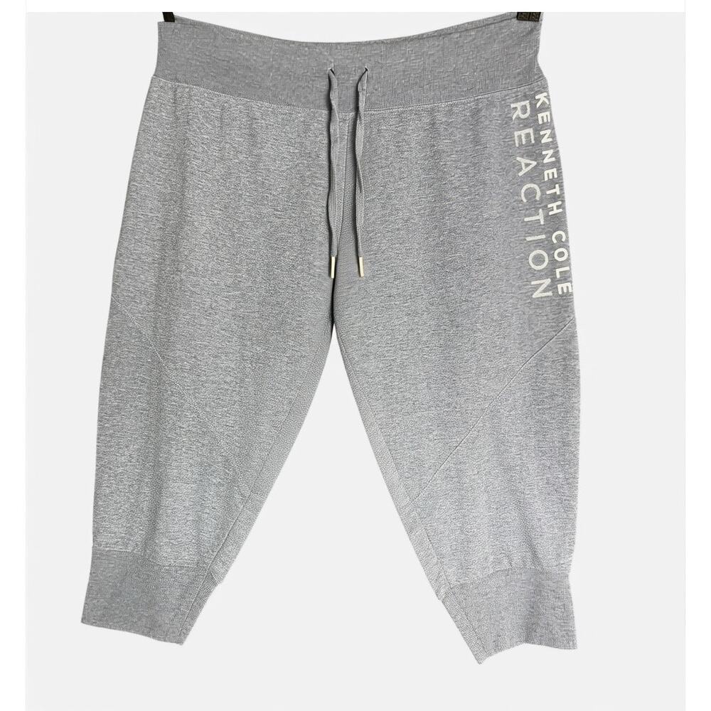 Kenneth Cole Reaction Women's XL Gray Cropped Sweatpants Active Loungewear